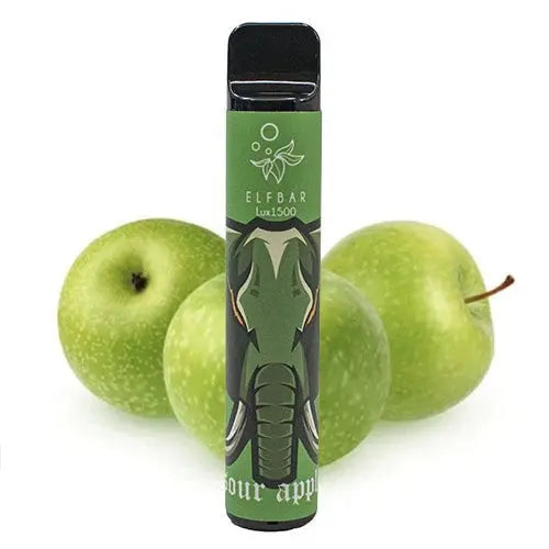 Elfbar 1500 Lux Sour Apple 20MG 2% Nikotin - Swisssnus