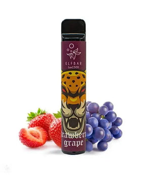 Elfbar 1500 Lux Strawberry Grape 2% Nikotin - Swisssnus