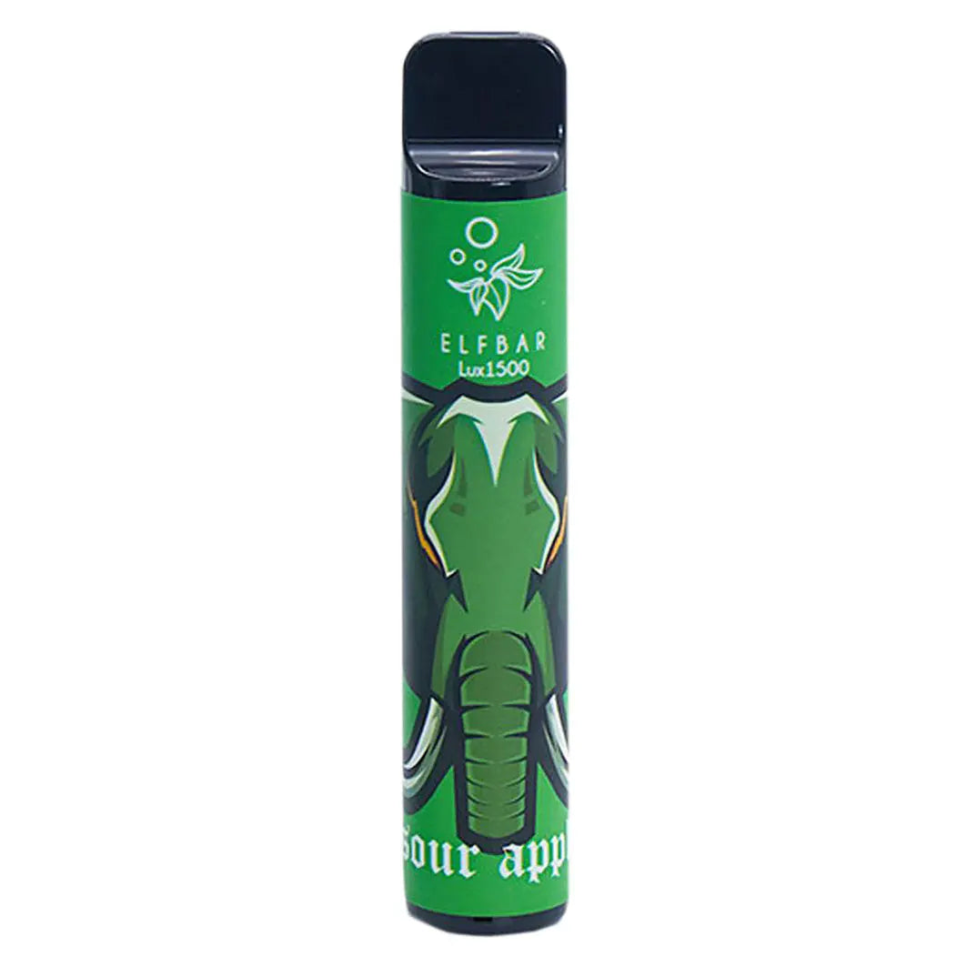 Elfbar 1500 Lux Sour Apple 20MG 2% Nikotin - Swisssnus